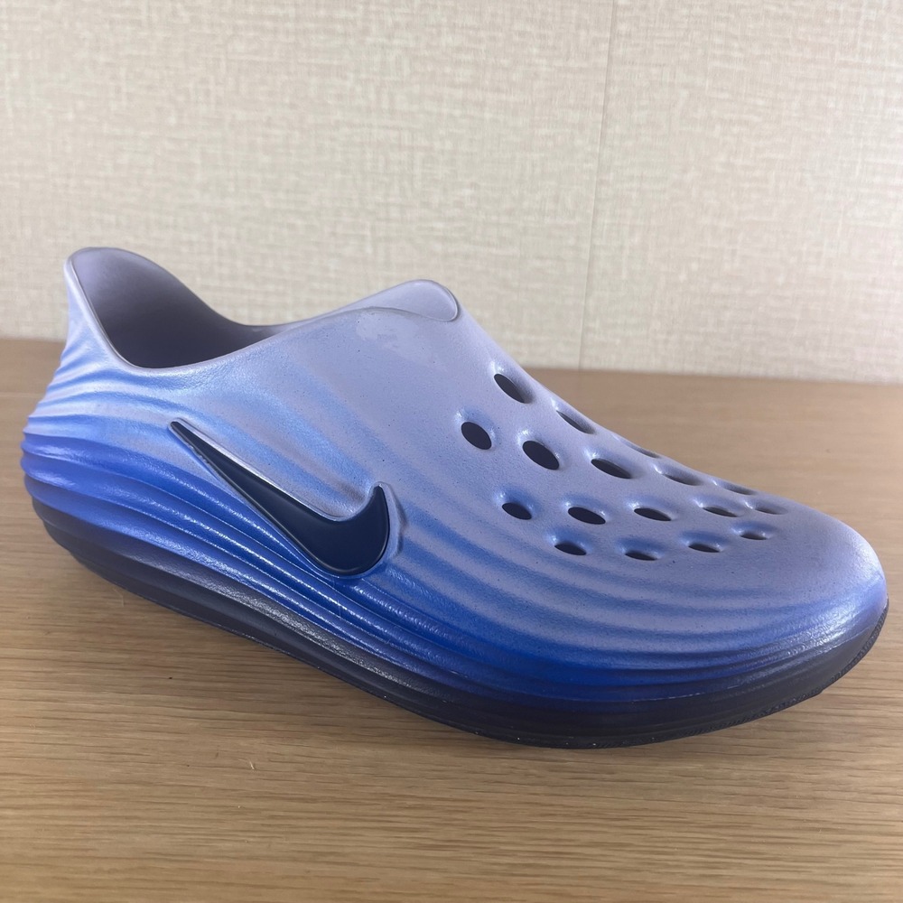 Nike Zegama Clog Blue Ombre Gradient Slip On Shoes Mens 9 Women 10 Recovery Mule